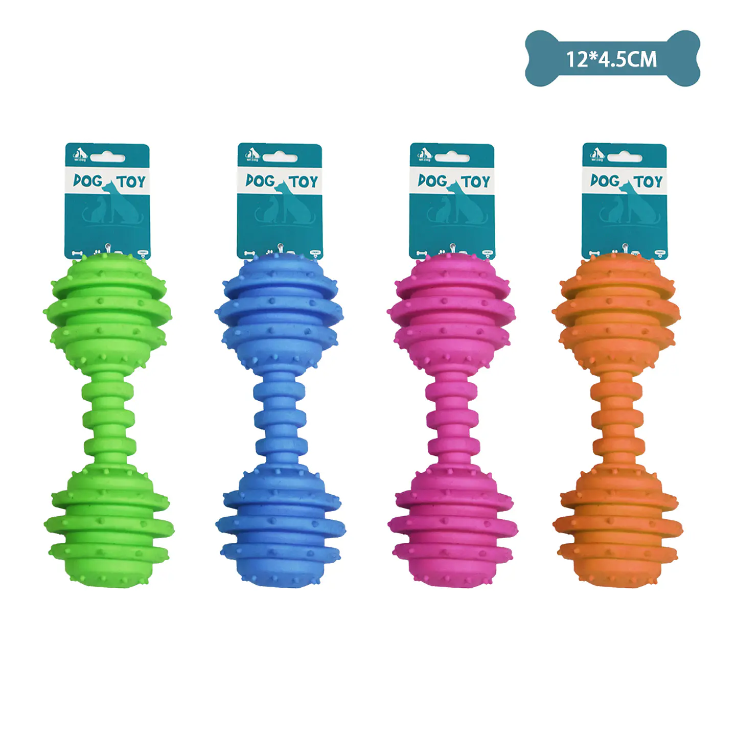 Mancuerna pequeña para mascotas color aleatorio 12*4.5cm 52g 1