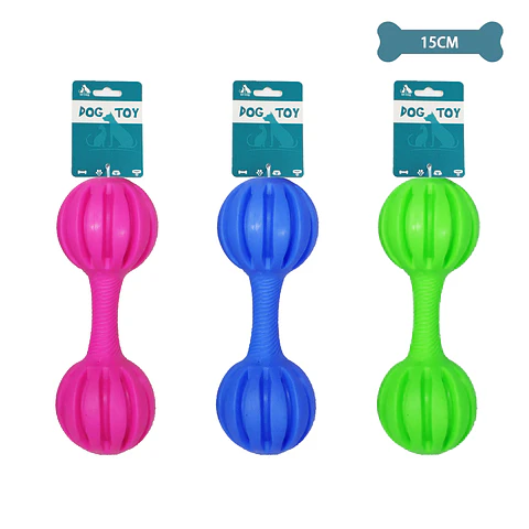 Mancuerna lineal para mascotas color aleatorio 15cm 112g