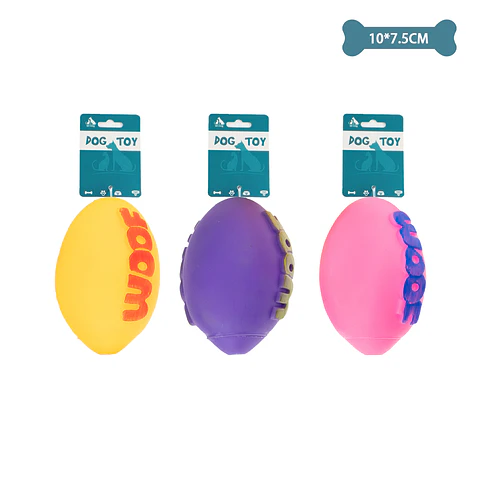 Balón de fútbol americano para perro color aleatorio 10*7.5cm