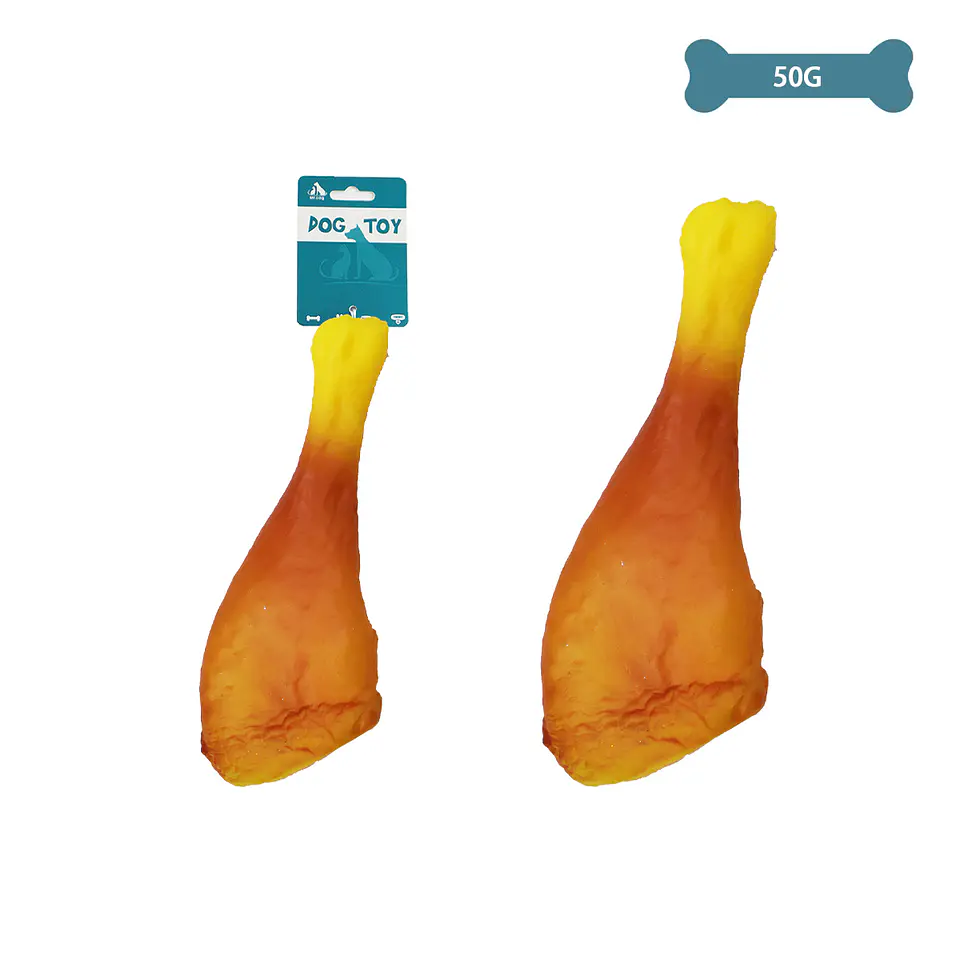 Juguete trutro de pollo para mascotas 17.5cm 50g 1
