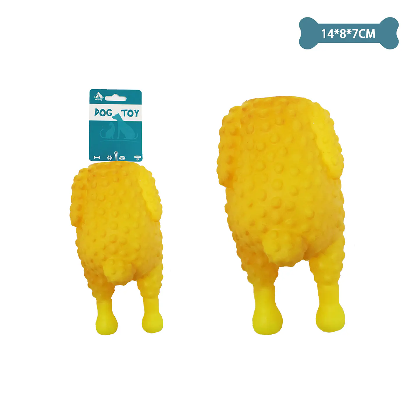 Juguete de pollo asado para mascotas 14*8*7cm 70g 1