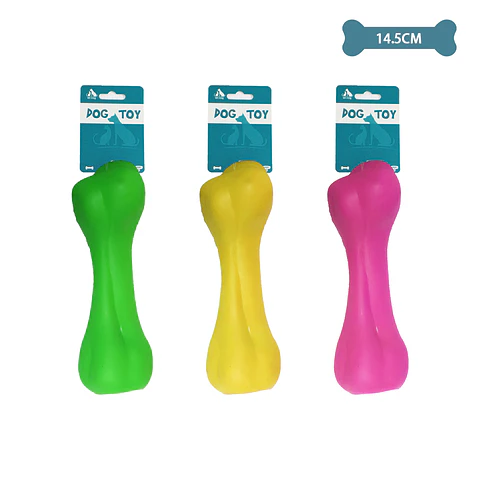 Juguete de hueso para perro color aleatorio 14.5cm 43g
