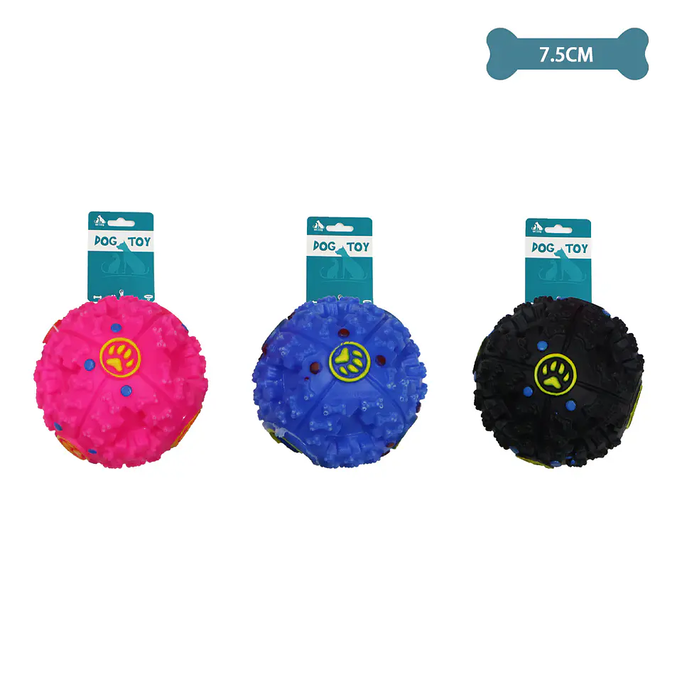 Bola de alimentación pequeña para mascotas color aleatorio 7*7cm 60g 1