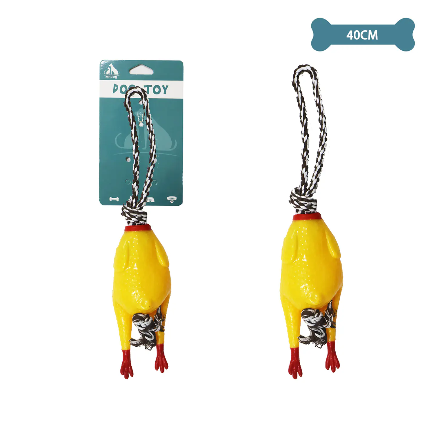 Pollito con correa para mascotas 40cm 110g 1