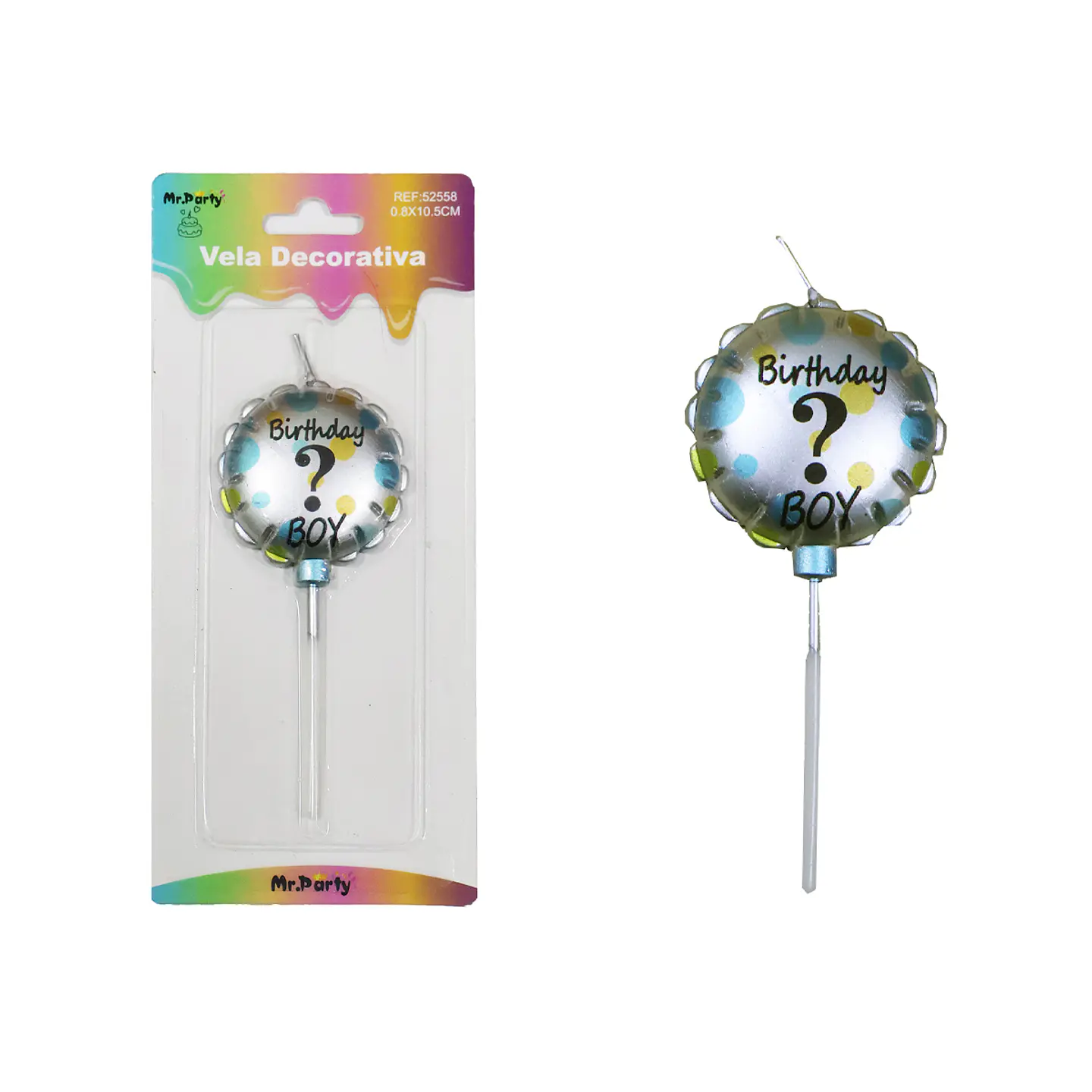 Vela de baby shower boy 0.8*10.5cm 1