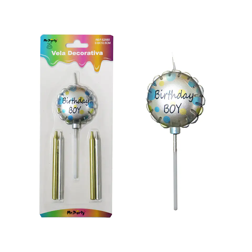 Vela de baby shower boy 0.8*10.5cm 1