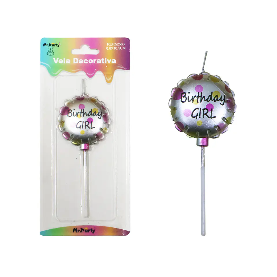 Vela de baby shower girl 0.8*10.5cm 1