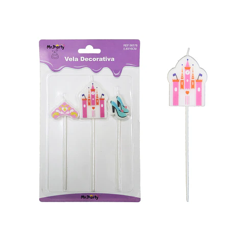 Velas de castillo 3pcs