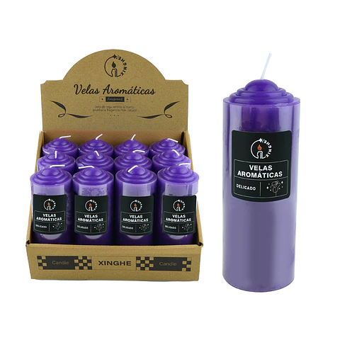 Vela aromática pilar morado 5.7*15cm 300g