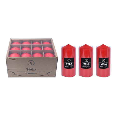 Vela aromática pilar rojo 7*15cm
