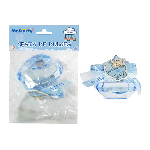 Adornos de baby shower celeste 6.5*9cm 1pc