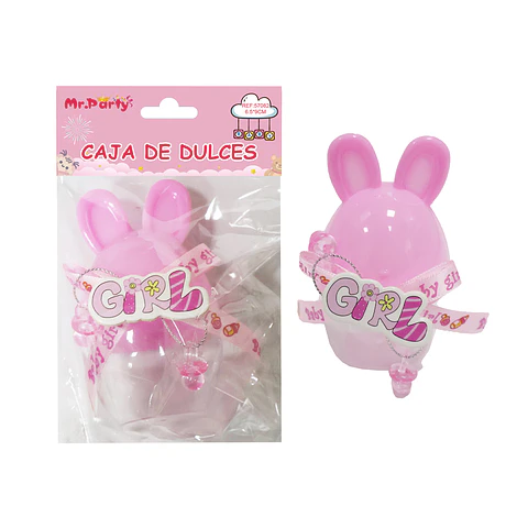 Adornos de baby shower rosado 6.5*9cm 1pc