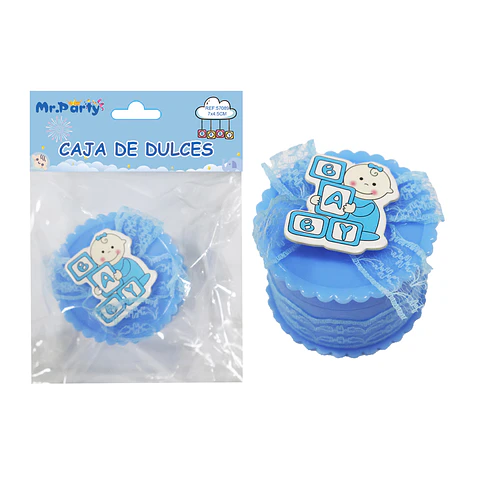 Adornos de baby shower celeste 7*4.5cm 1pc