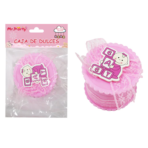 Adornos de baby shower rosado 7*4.5cm 1pc