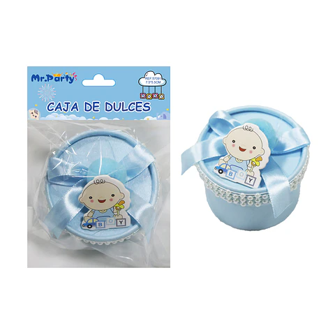 Adornos de baby shower celeste 7.5*5.5cm 1pc
