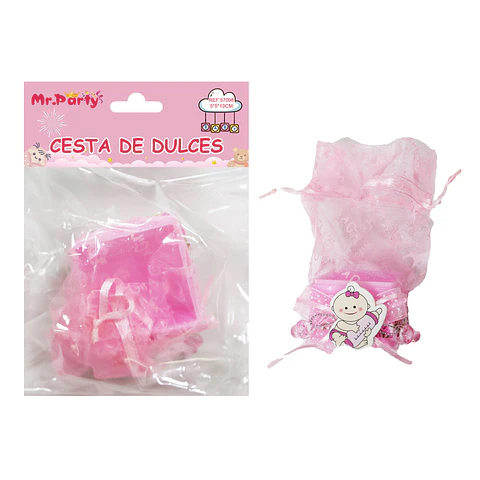 Adornos de baby shower rosado 5*5*13cm 1pc