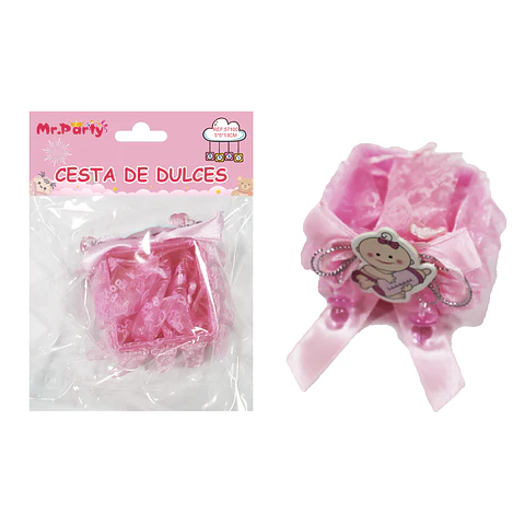 Adornos de baby shower rosado 5*5*13cm 1pc