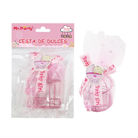 Adornos de baby shower rosado 5.5*13cm 1pc