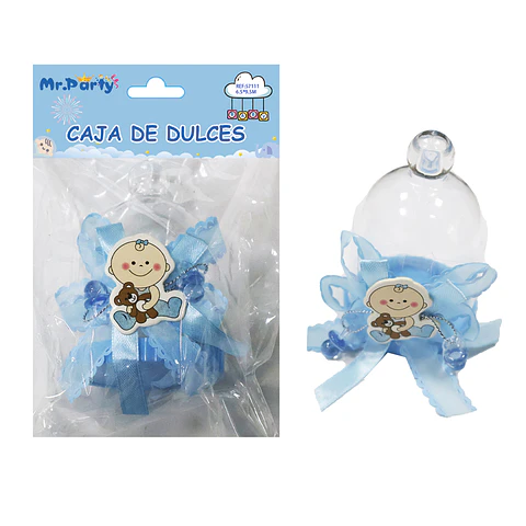 Adornos de baby shower celeste 6.5*9.5cm 1pc