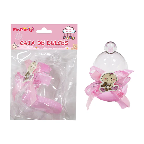 Adornos de baby shower rosado 6.5*9.5cm 1pc
