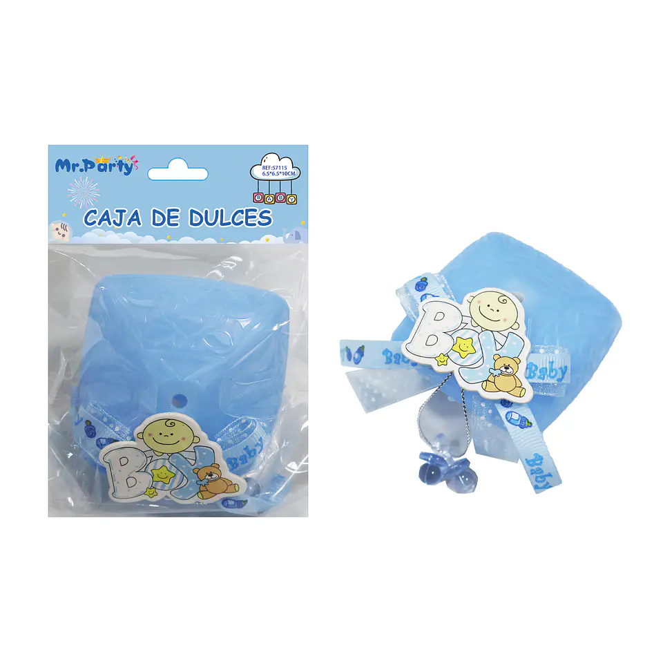 Adornos de baby shower celeste 6.5*6.5*10cm 1pc 1