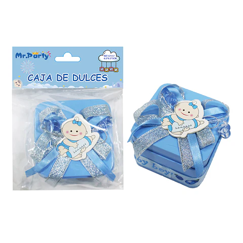 Adornos de baby shower celeste 6.5*6.5*10cm 1pc
