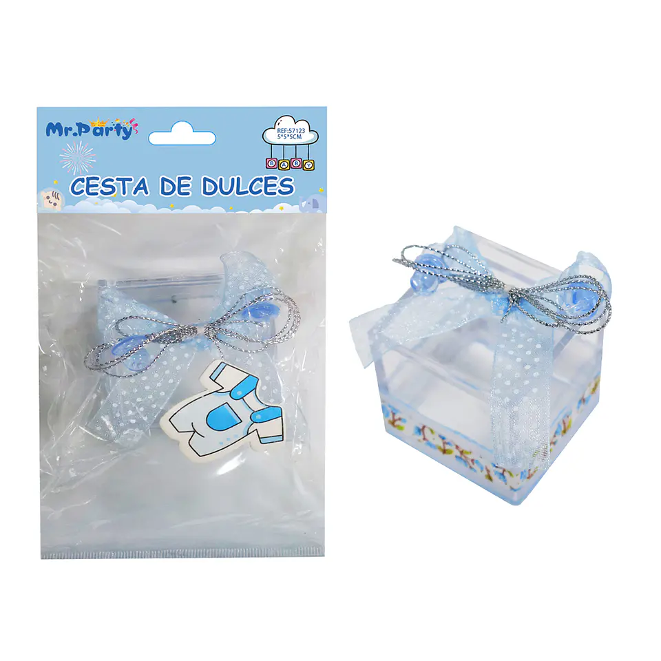 Adornos de baby shower celeste 5*5*5cm 1pc 1