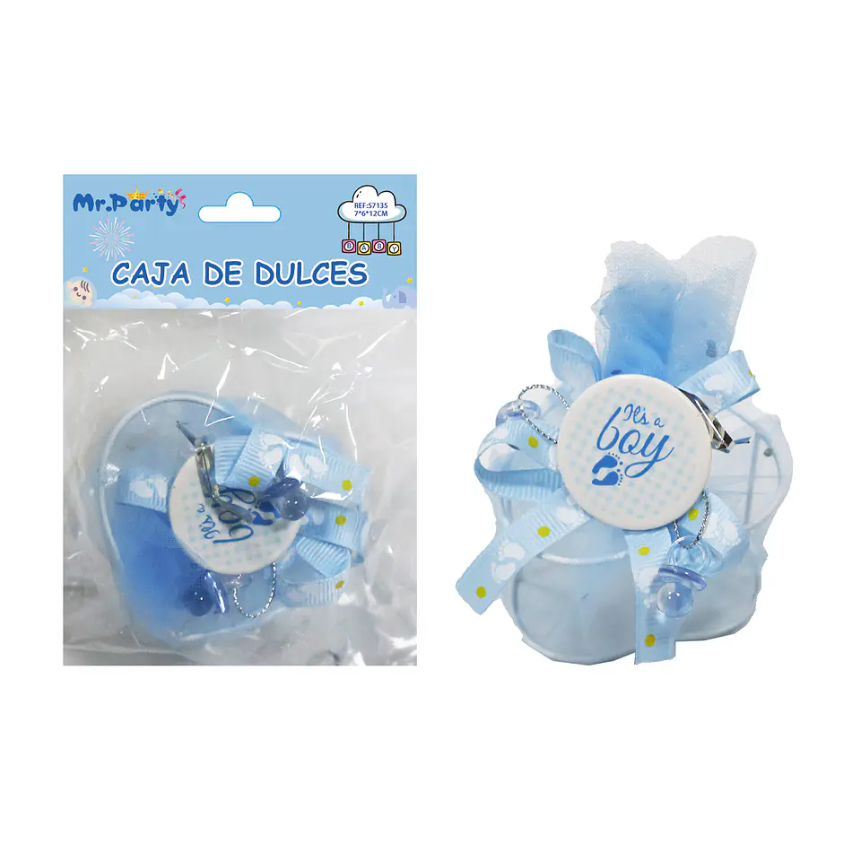 Adornos de baby shower celeste 7*6*12cm 1pc 1