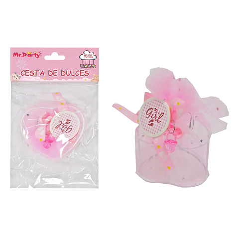 Adornos de baby shower rosado 7*6*12cm 1pc
