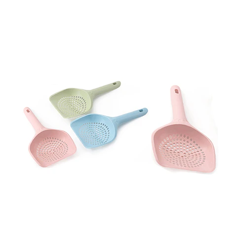 Pala de agujeros redondos para arena de gato 25.5cm Color Aleatorio