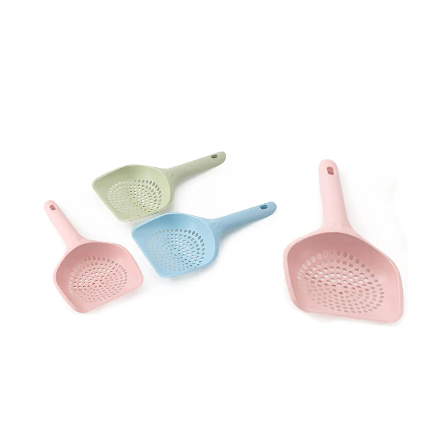 Pala de agujeros redondos para arena de gato 25.5cm Color Aleatorio 1
