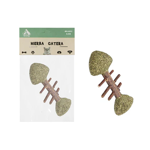 Espina de pescado de madera con hierba gatera 8.2cm