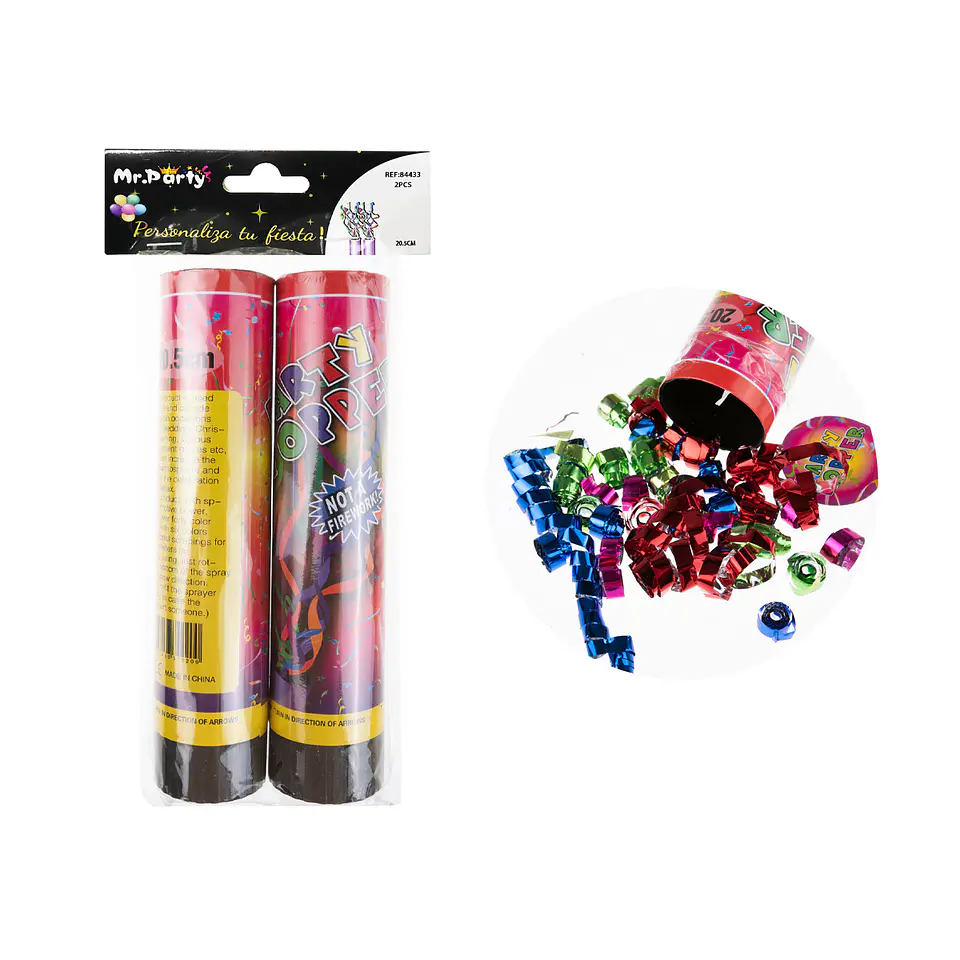 Lanza confetti 20.5cm 2pcs 1