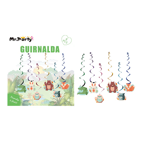 Guirnaldas de animales 6pcs