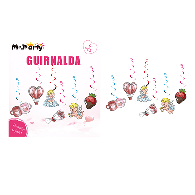 Guirnaldas de amor 6pcs