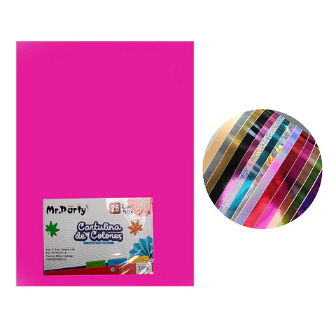 Cartulina fucsia 50*70cm 25pcs
