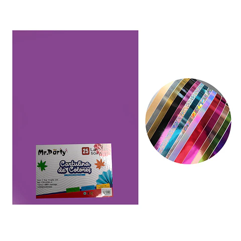 Cartulina violeta 50*70cm 25pcs