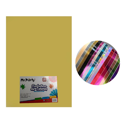Cartulina amarillo claro 50*70cm 25pcs
