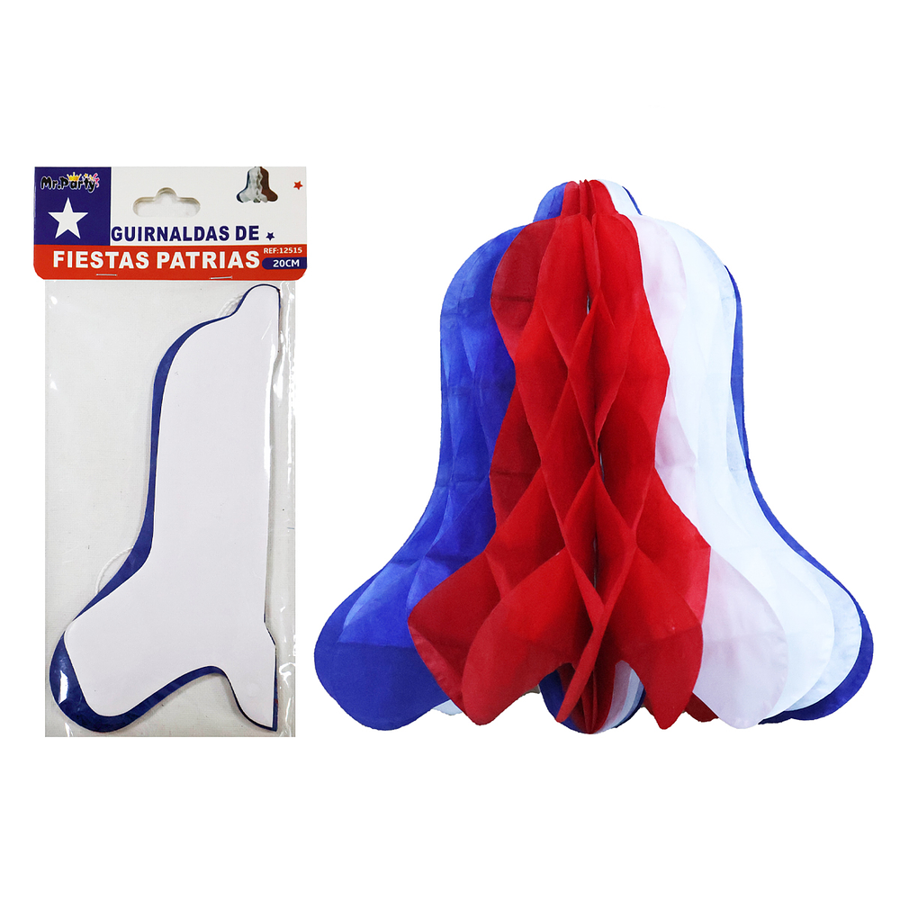 Adorno Fiestas Patrias campana colgante 20cm