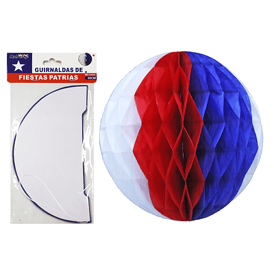 Adorno Fiestas Patrias pelota colgante 30cm