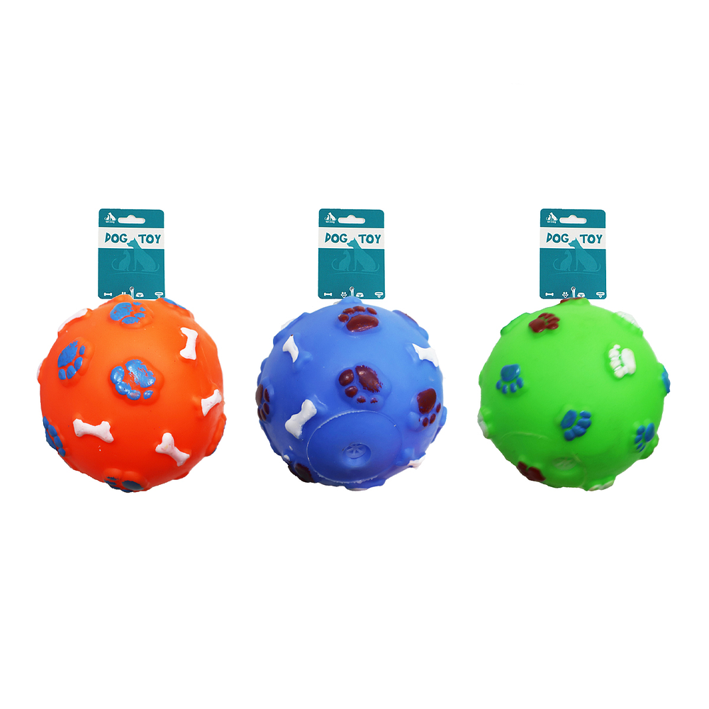 Bola de hueso y huella pequeña 8cm 50g color aleatorio