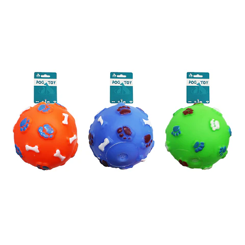 Bola de hueso y huella pequeña 8cm 50g color aleatorio