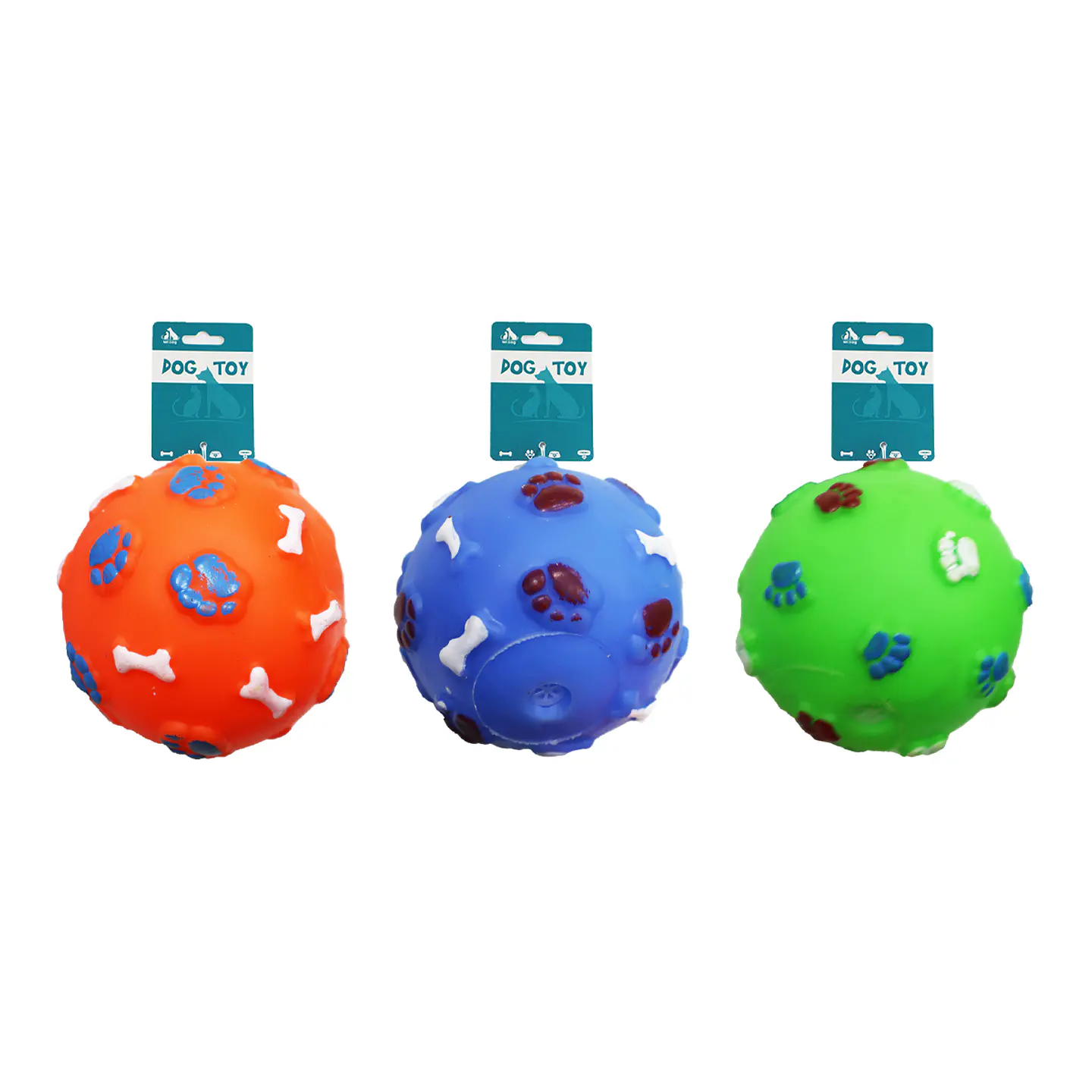 Bola de hueso y huella pequeña 8cm 50g color aleatorio 1