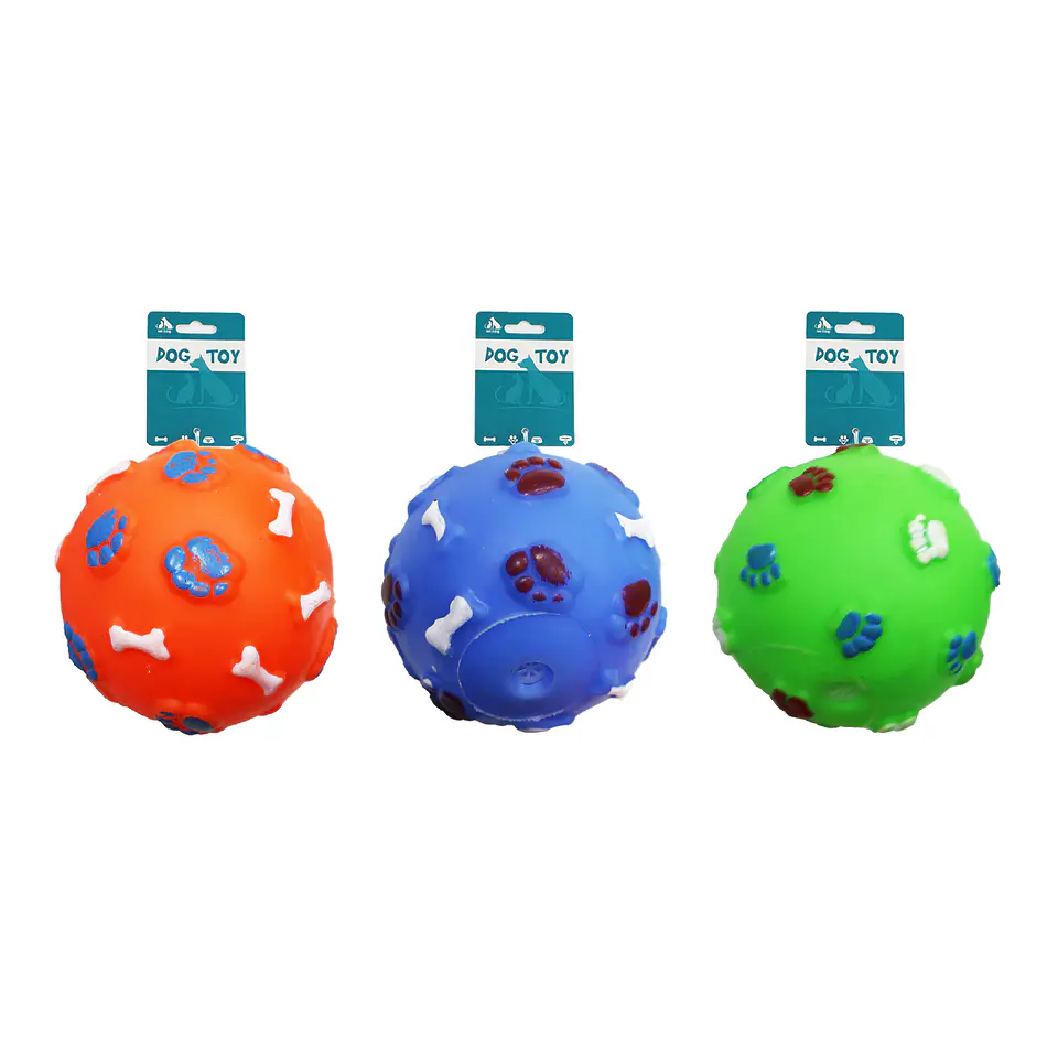 Bola de hueso y huella pequeña 8cm 50g color aleatorio 1
