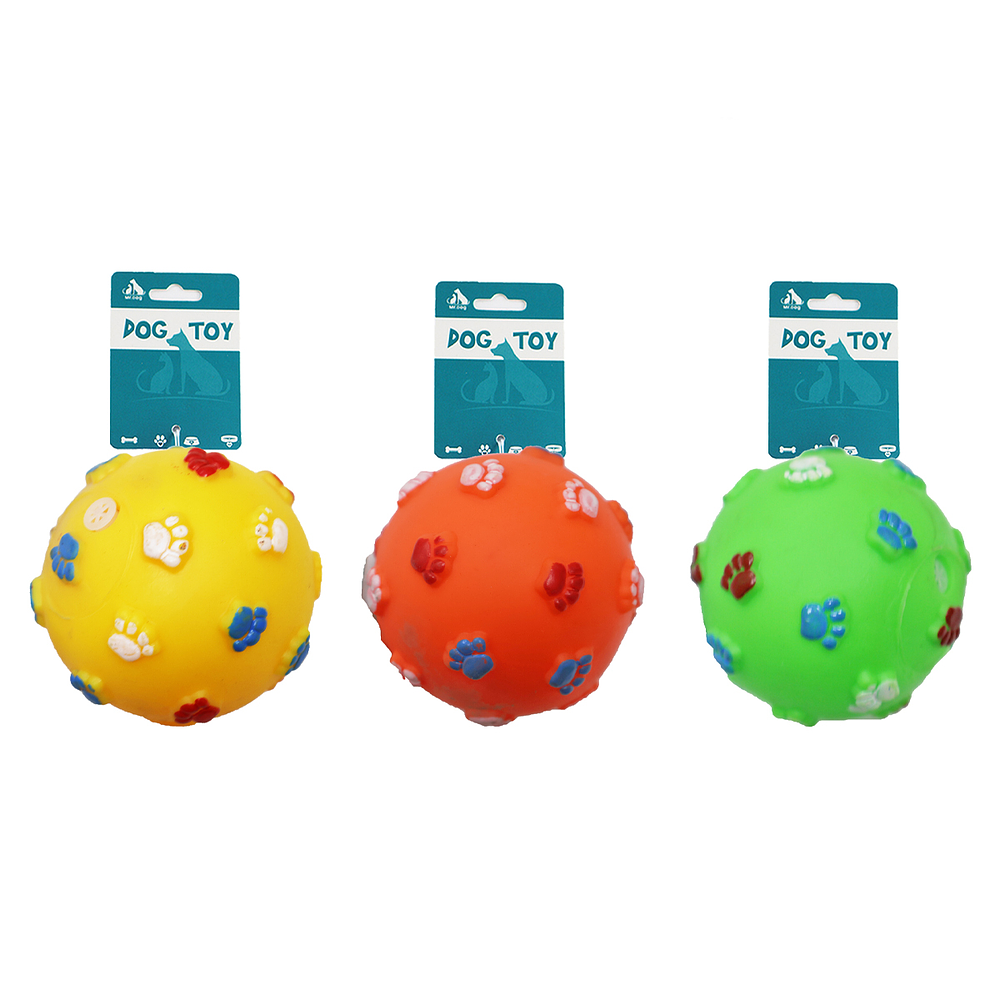 Bola de huella pequeña 8*8cm 45g color aleatorio