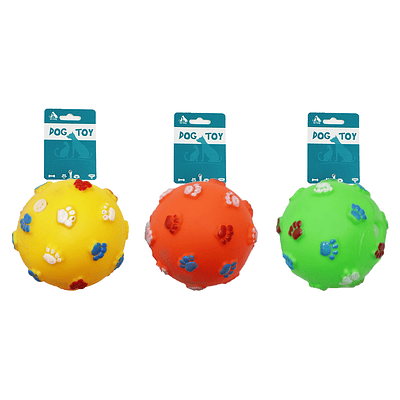 Bola de huella pequeña 8*8cm 45g color aleatorio