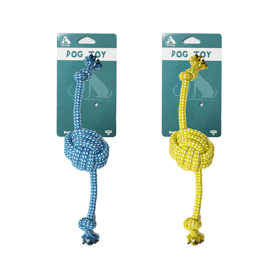 Bola doble de cuerda trenzada 30cm 60g color aleatorio 1