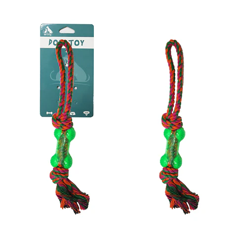 Hueso de doble nudo con asa 36cm 100g