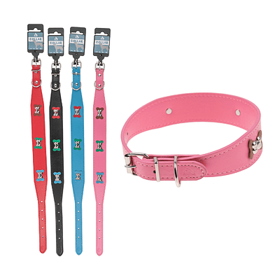 Collar PU con diseño hueso 1.5*2.5*36cm 12pcs Color Aleatorio