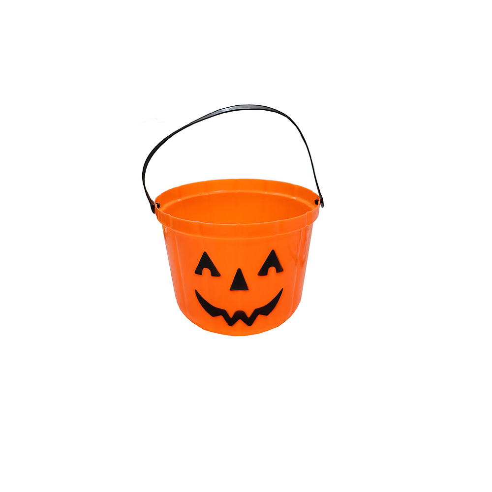 Cubo de calabaza naranja Halloween 18*14cm